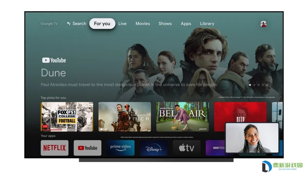谷歌 Google TV 流媒体设备遥控器将新增“Free Play”按钮，按下可观看带有广告的免费节目
