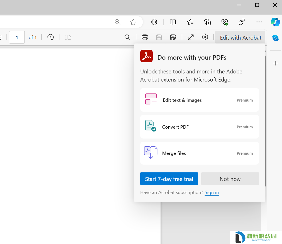 微软 Edge 浏览器 2025 年 9 月开始强制迁移 Adobe PDF 引擎，2026 年初淘汰旧 PDF 引擎