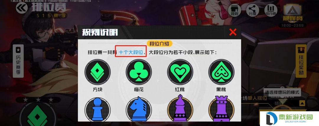 王牌战士2024最新段位排行图表（排位赛等级顺序介绍）