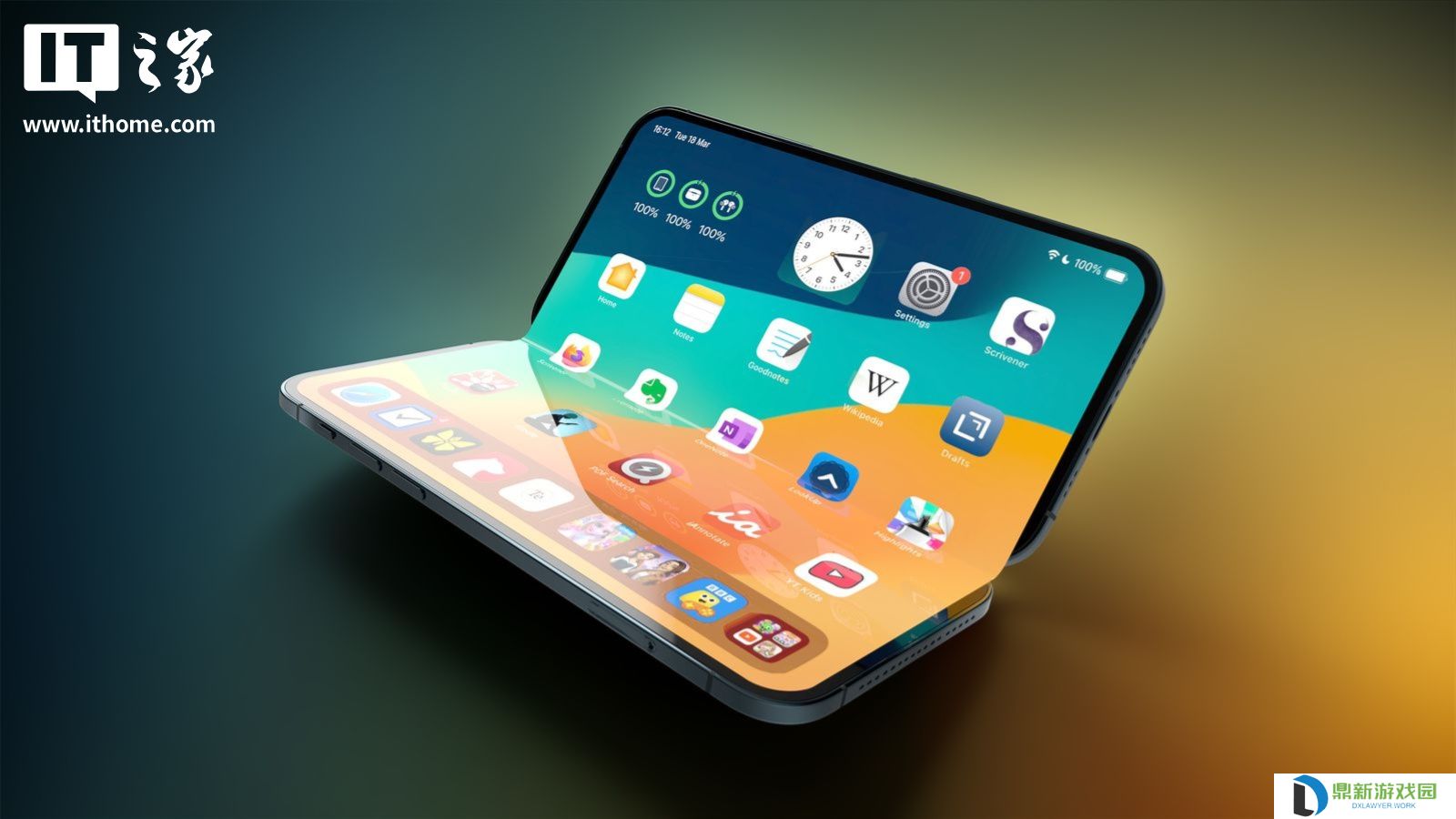 古尔曼称苹果明年推出的折叠屏 iPhone 拥有两大优势：折痕几乎不可见和高质量铰链